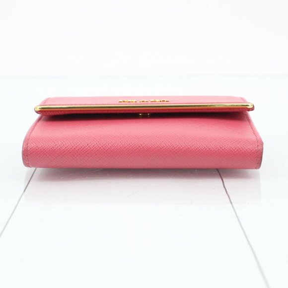 Prada Saffiano Metal Tri-fold Wallet - Picture 4 of 10